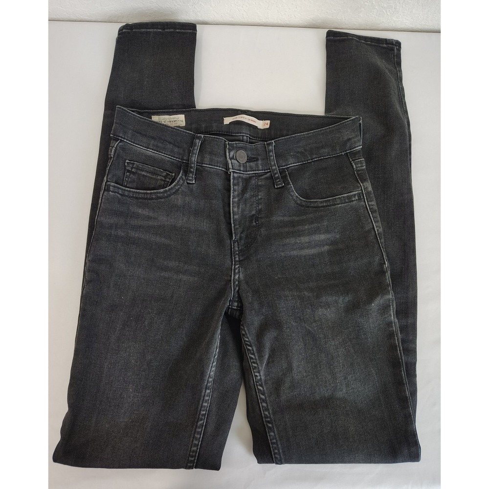 Women's Levi's 710 Super Skinny Black Jeans - Size 24 - Levi Strauss